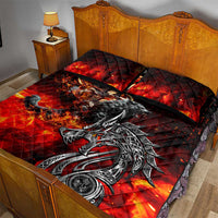 Ulfhednar Wofl Warrior Viking Quilt Bed Set Runes Norse Mythology Fire