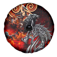 Ulfhednar Wofl Warrior Viking Spare Tire Cover Runes Norse Mythology Fire