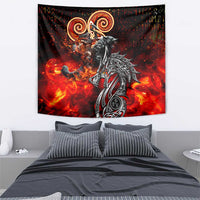 Ulfhednar Wofl Warrior Viking Tapestry Runes Norse Mythology Fire