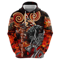 Ulfhednar Wofl Warrior Viking Zip Hoodie Runes Norse Mythology Fire