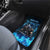 Jofurr Boar Warrior Viking Car Mats Frost Viking Runes Blue Flame