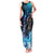 Jofurr Boar Warrior Viking Family Matching Tank Maxi Dress and Hawaiian Shirt Frost Viking Runes Blue Flame