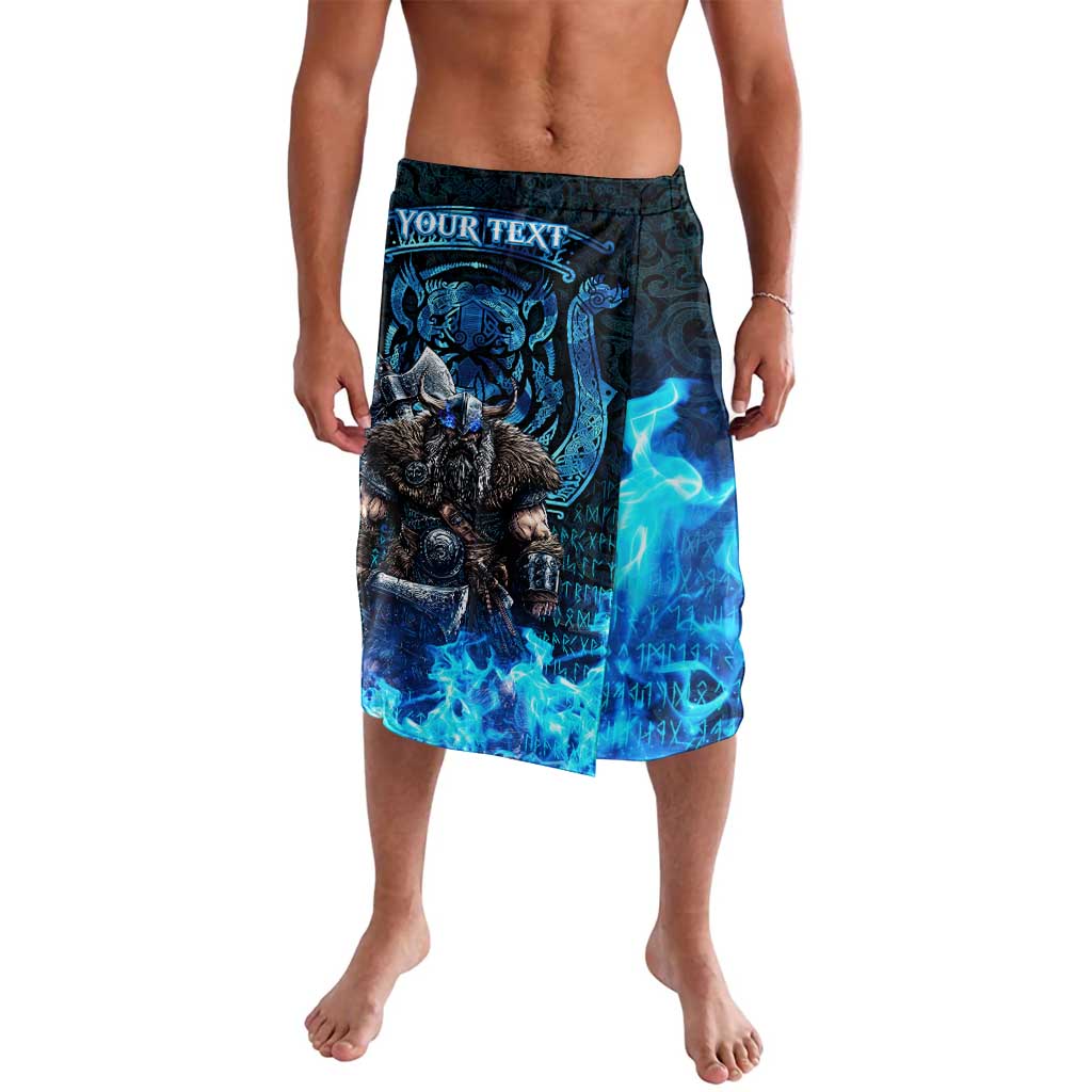 Jofurr Boar Warrior Viking Lavalava Frost Viking Runes Blue Flame