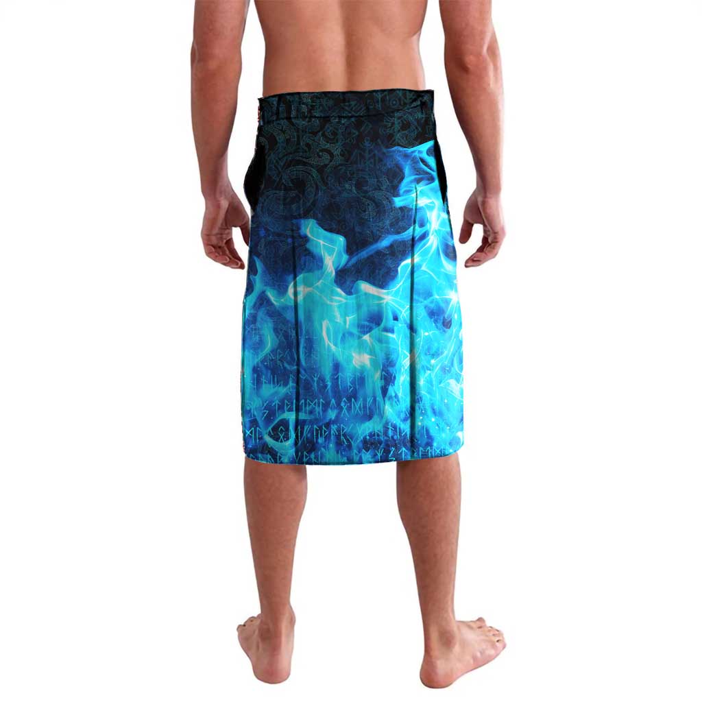 Jofurr Boar Warrior Viking Lavalava Frost Viking Runes Blue Flame