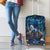 Jofurr Boar Warrior Viking Luggage Cover Frost Viking Runes Blue Flame