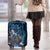 Jofurr Boar Warrior Viking Luggage Cover Frost Viking Runes Blue Flame