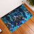 Jofurr Boar Warrior Viking Rubber Doormat Frost Viking Runes Blue Flame