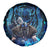 Jofurr Boar Warrior Viking Spare Tire Cover Frost Viking Runes Blue Flame