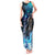 Jofurr Boar Warrior Viking Tank Maxi Dress Frost Viking Runes Blue Flame