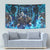 Jofurr Boar Warrior Viking Tapestry Frost Viking Runes Blue Flame