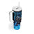Jofurr Boar Warrior Viking Tumbler With Handle Frost Viking Runes Blue Flame