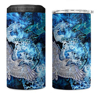 Eye of God Huginn and Muninn Viking 4 in 1 Can Cooler Tumbler Odin Ravens in Frostflame and Runeflight Style