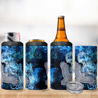 Eye of God Huginn and Muninn Viking 4 in 1 Can Cooler Tumbler Odin Ravens in Frostflame and Runeflight Style