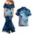 Eye of God Huginn and Muninn Viking Couples Matching Mermaid Dress and Hawaiian Shirt Odin Ravens in Frostflame and Runeflight Style