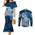 Eye of God Huginn and Muninn Viking Couples Matching Mermaid Dress and Long Sleeve Button Shirt Odin Ravens in Frostflame and Runeflight Style