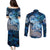 Eye of God Huginn and Muninn Viking Couples Matching Puletasi and Long Sleeve Button Shirt Odin Ravens in Frostflame and Runeflight Style