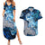 Eye of God Huginn and Muninn Viking Couples Matching Summer Maxi Dress and Hawaiian Shirt Odin Ravens in Frostflame and Runeflight Style