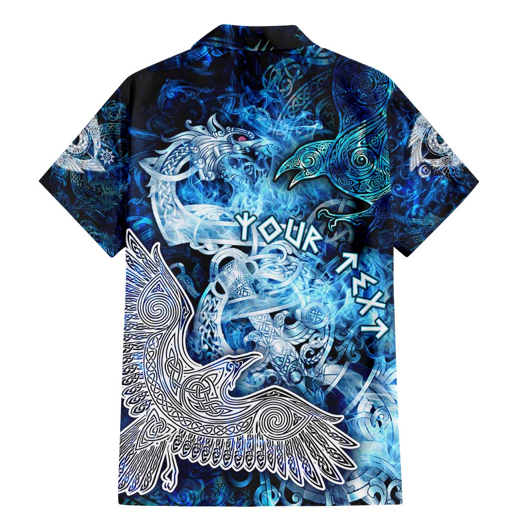 Eye of God Huginn and Muninn Viking Family Matching Mermaid Dress and Hawaiian Shirt Odin Ravens in Frostflame and Runeflight Style