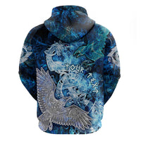 Eye of God Huginn and Muninn Viking Hoodie Odin Ravens in Frostflame and Runeflight Style