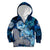 Eye of God Huginn and Muninn Viking Kid Hoodie Odin Ravens in Frostflame and Runeflight Style