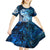 Eye of God Huginn and Muninn Viking Kid Short Sleeve Dress Odin Ravens in Frostflame and Runeflight Style