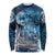 Eye of God Huginn and Muninn Viking Long Sleeve Shirt Odin Ravens in Frostflame and Runeflight Style