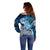 Eye of God Huginn and Muninn Viking Off Shoulder Sweater Odin Ravens in Frostflame and Runeflight Style