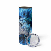 Eye of God Huginn and Muninn Viking Skinny Tumbler Odin Ravens in Frostflame and Runeflight Style