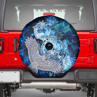 Eye of God Huginn and Muninn Viking Spare Tire Cover Odin Ravens in Frostflame and Runeflight Style