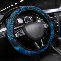 Eye of God Huginn and Muninn Viking Steering Wheel Cover Odin Ravens in Frostflame and Runeflight Style