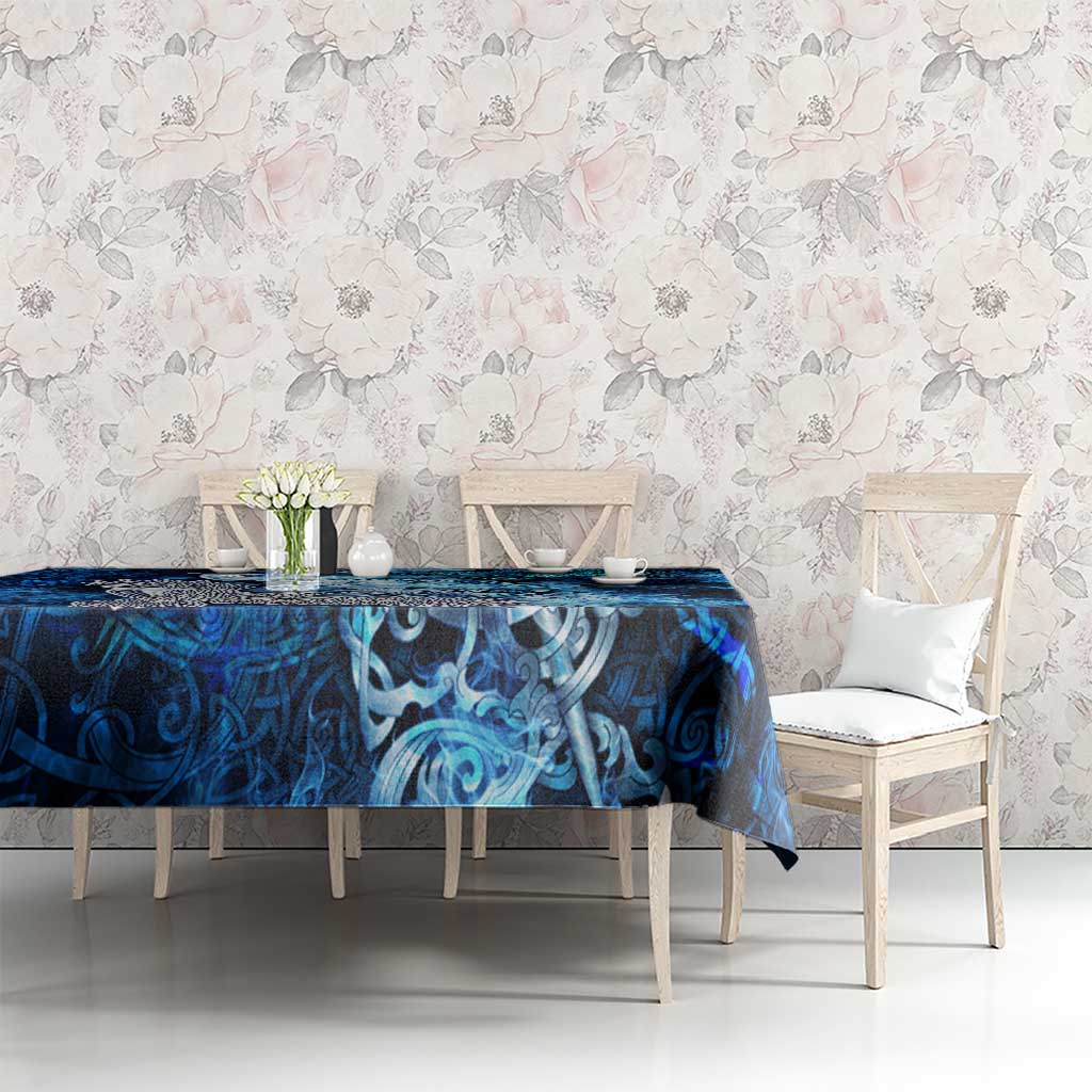 Eye of God Huginn and Muninn Viking Tablecloth Odin Ravens in Frostflame and Runeflight Style