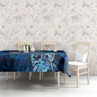 Eye of God Huginn and Muninn Viking Tablecloth Odin Ravens in Frostflame and Runeflight Style