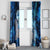 Eye of God Huginn and Muninn Viking Window Curtain Odin Ravens in Frostflame and Runeflight Style
