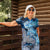 Eye of God Huginn and Muninn Viking Women Polo Shirt Odin Ravens in Frostflame and Runeflight Style