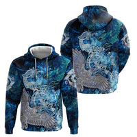 Eye of God Huginn and Muninn Viking Zip Hoodie Odin Ravens in Frostflame and Runeflight Style