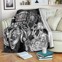 Viking Warrior Blanket Tales Entwined in Nordic Knotwork