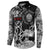 Viking Warrior Button Sweatshirt Tales Entwined in Nordic Knotwork