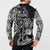 Viking Warrior Button Sweatshirt Tales Entwined in Nordic Knotwork