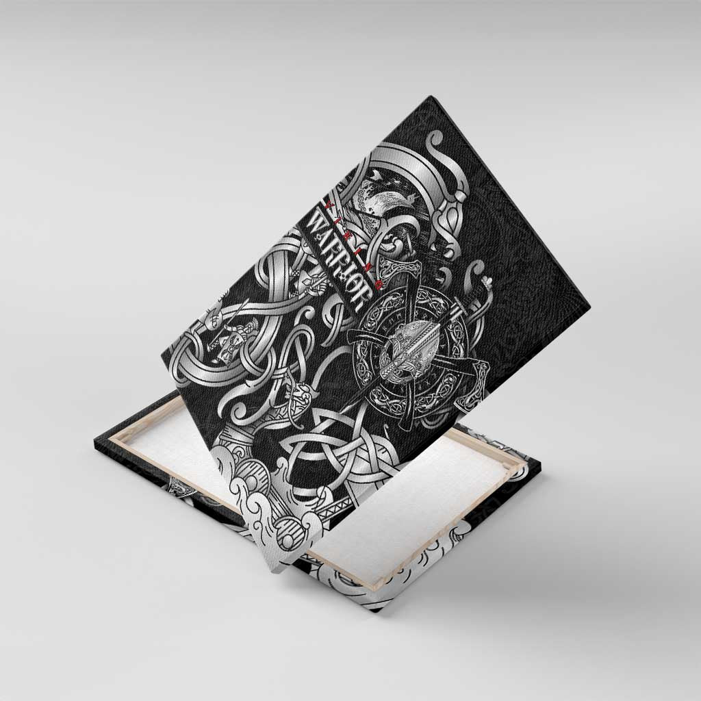Viking Warrior Canvas Wall Art Tales Entwined in Nordic Knotwork