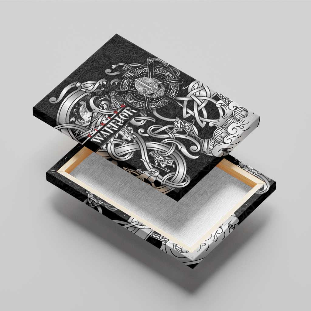 Viking Warrior Canvas Wall Art Tales Entwined in Nordic Knotwork