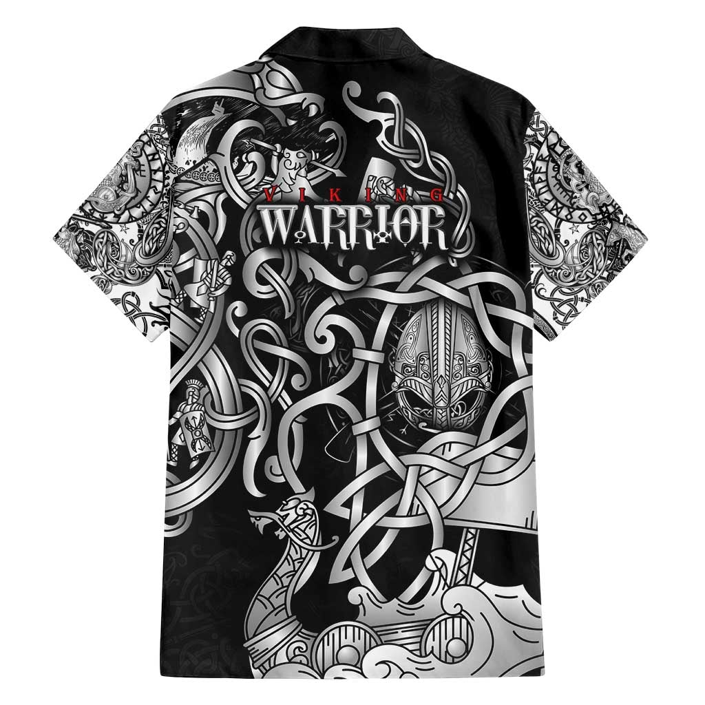 Viking Warrior Family Matching Long Sleeve Bodycon Dress and Hawaiian Shirt Tales Entwined in Nordic Knotwork
