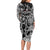 Viking Warrior Family Matching Long Sleeve Bodycon Dress and Hawaiian Shirt Tales Entwined in Nordic Knotwork