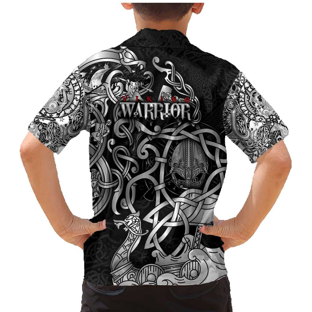 Viking Warrior Family Matching Mermaid Dress and Hawaiian Shirt Tales Entwined in Nordic Knotwork