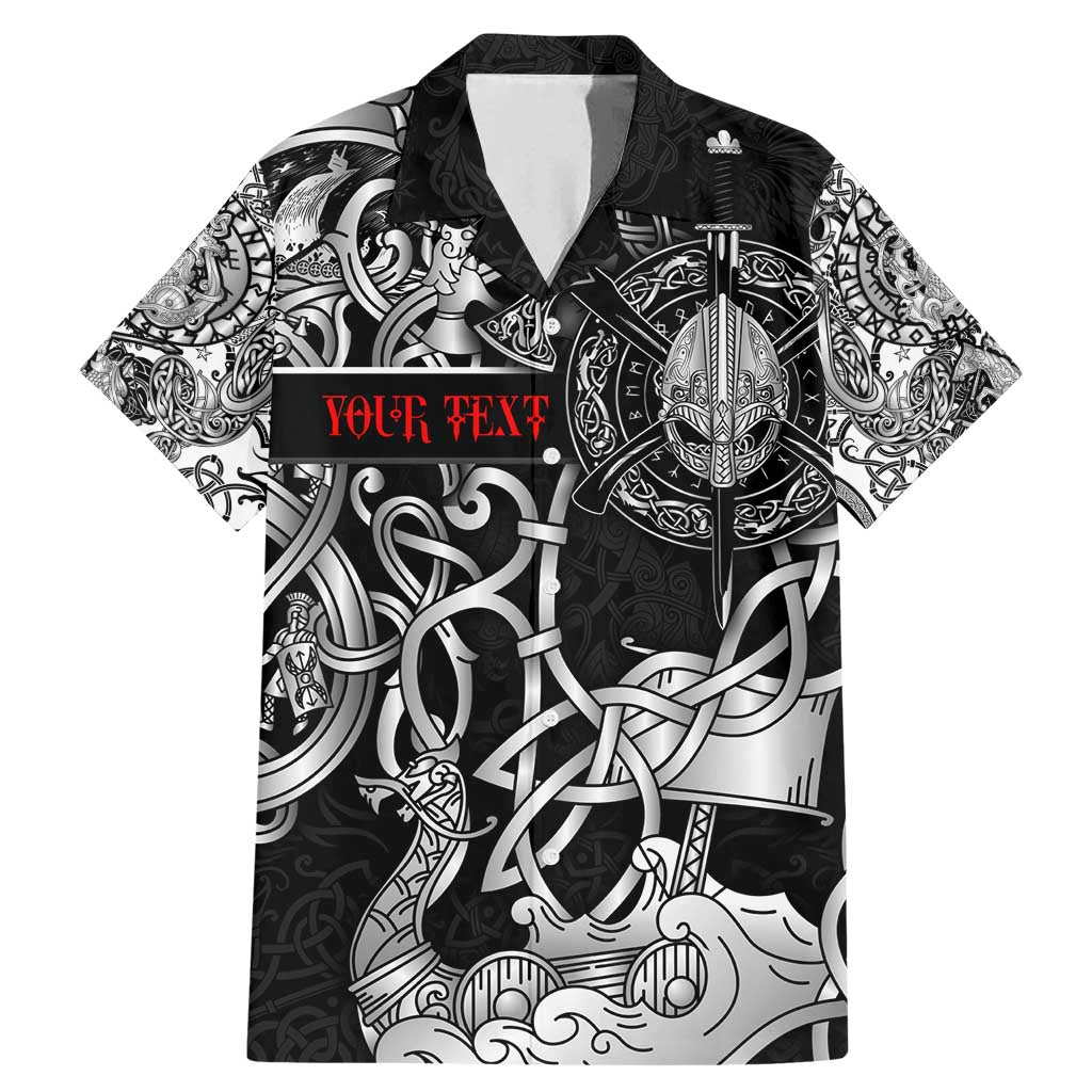 Viking Warrior Family Matching Mermaid Dress and Hawaiian Shirt Tales Entwined in Nordic Knotwork