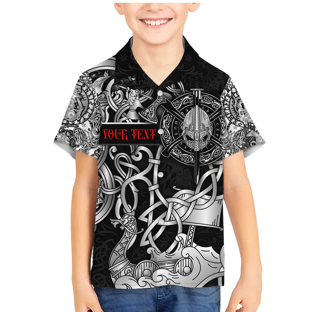Viking Warrior Family Matching Mermaid Dress and Hawaiian Shirt Tales Entwined in Nordic Knotwork