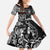 Viking Warrior Family Matching Off The Shoulder Long Sleeve Dress and Hawaiian Shirt Tales Entwined in Nordic Knotwork