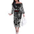 Viking Warrior Family Matching Off The Shoulder Long Sleeve Dress and Hawaiian Shirt Tales Entwined in Nordic Knotwork