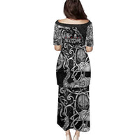 Viking Warrior Family Matching Puletasi and Hawaiian Shirt Tales Entwined in Nordic Knotwork