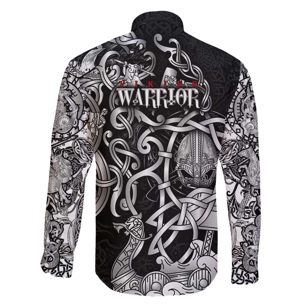 Viking Warrior Family Matching Short Sleeve Bodycon Dress and Hawaiian Shirt Tales Entwined in Nordic Knotwork