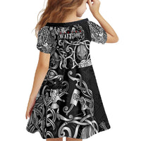 Viking Warrior Family Matching Summer Maxi Dress and Hawaiian Shirt Tales Entwined in Nordic Knotwork